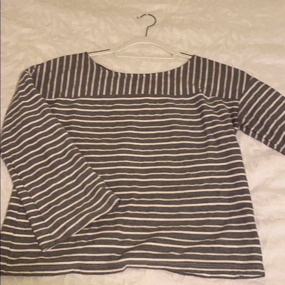 Classy Stripe Navy White Top